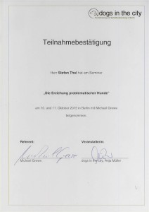 Seminar: Erziehung problematischer Hunde